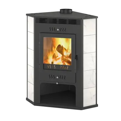 Фото Печь-Камин ASTON 11кВт (180 м3) угловой Ø 150мм в магазине Woodson Фото Печь-Камин ASTON 11кВт (180 м3) угловой Ø 150мм в магазине Woodson