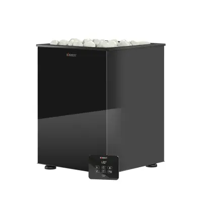 Фото Электрокаменка EVEREST «BLACK CRYSTAL» S180 (пульт управления в комплекте) в магазине Woodson Фото Электрокаменка EVEREST «BLACK CRYSTAL» S180 (пульт управления в комплекте) в магазине Woodson