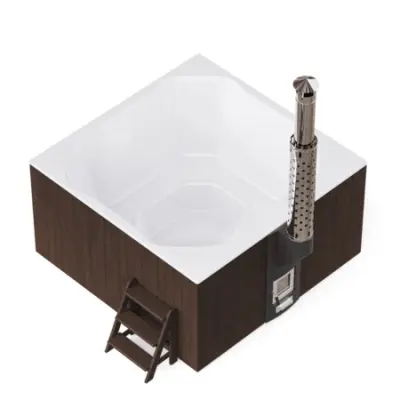 Купель композитная ELITE QUATTRO 200 с подогревом (тёмная термососна) +аэромассаж  Купель композитная ELITE QUATTRO 200 с подогревом (тёмная термососна) +аэромассаж