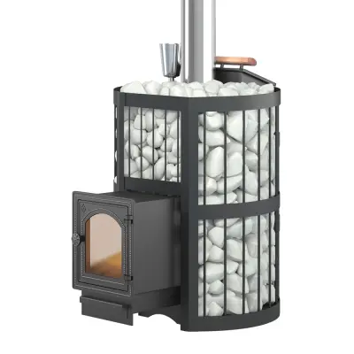 Фото Чугунная печь для бани ЭТНА Стандарт 18 (ДТ-4С) Закрытая каменка в магазине Woodson Фото Чугунная печь для бани ЭТНА Стандарт 18 (ДТ-4С) Закрытая каменка в магазине Woodson