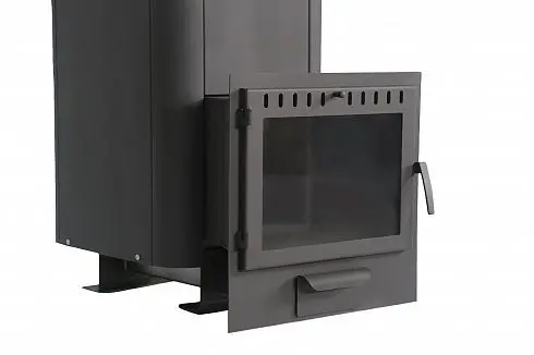 Фото Печь банная чугунная "Сибирь-24". Панорамная дверца (Конвекционная) в магазине Woodson