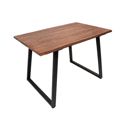 Стол дубовый с металлическим основанием Woodson 1600*850