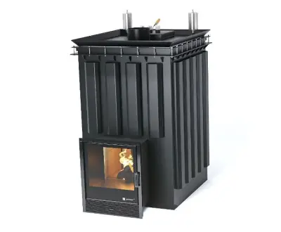 Фото Печь «Домна 80» К - Варианты кожуха - Кирпич в магазине Woodson