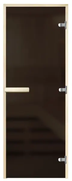 Дверь Элит Серая Матовая 1900*700 (3п,8мм) L, без порога 