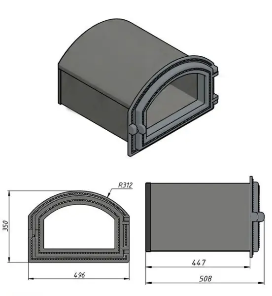 Духовой шкаф ВЕЗУВИЙ 223 (Антрацит)