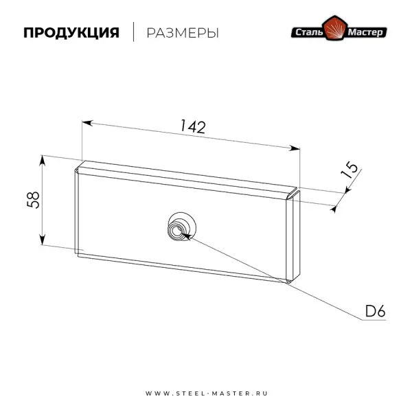 Заглушка четверника КуБасту  с конденсатоотводом — нерж 0,8 мм