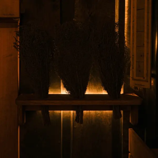 Фито полка Woodson с подсветкой, дуб