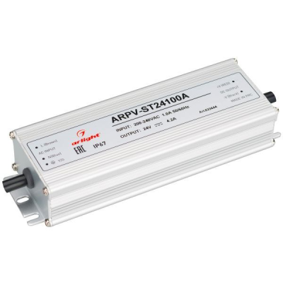 Блок питания ARPV-24100-A1 (24V, 4.16A, 100W) (ARL, IP67 Металл, 3 года) Блок питания ARPV-24100-A1 (24V, 4.16A, 100W) (ARL, IP67 Металл, 3 года)