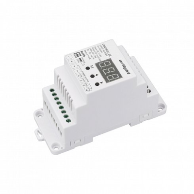 Контроллер SMART-K3-RGBW (12-36V, 4x5A, DIN, 2.4G) (Arlight, IP20 Пластик, 5 лет) Контроллер SMART-K3-RGBW (12-36V, 4x5A, DIN, 2.4G) (Arlight, IP20 Пластик, 5 лет)