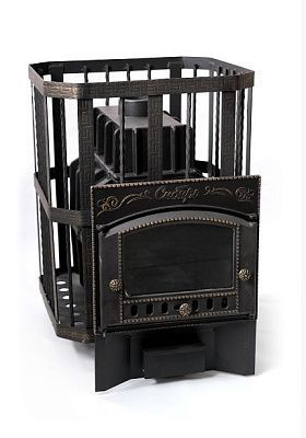 Фото Печь банная чугунная "Сибирь-32". Каминная дверца "Сибирь" (Сетка) в магазине Woodson Фото Печь банная чугунная "Сибирь-32". Каминная дверца "Сибирь" (Сетка) в магазине Woodson