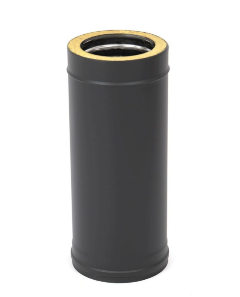 Фото Дымоход ТиС выход через СТЕНУ (термоэмаль-чёрная) 