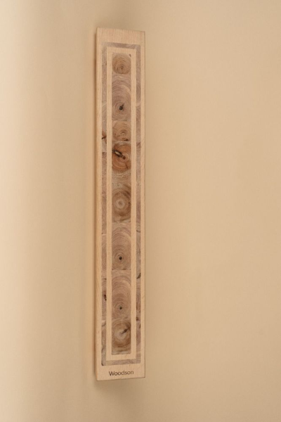 Светильник Woodson Фиджи линия, угловой со светодиодной лентой, ольха (24V)