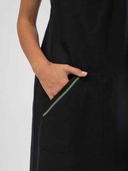 Килт женский Woodson, чёрный лён (48)