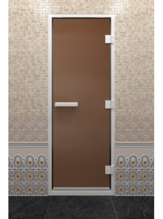 Дверь DoorWood Хамам "Бронза матовая" 1900*700