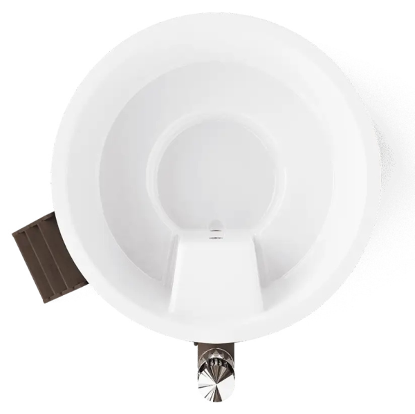 Купель композитная круглая ELITE 200 с подогревом (термососна темная)