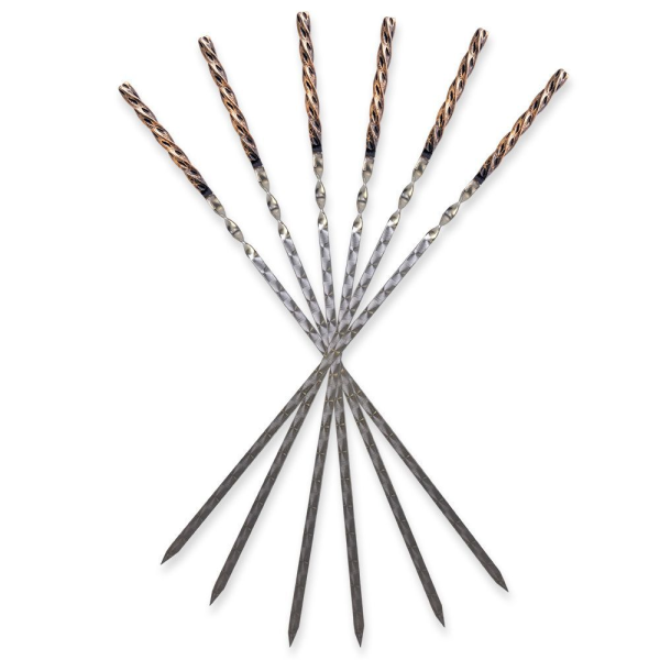 Шампур 3*12*450 кованая ручка Витая