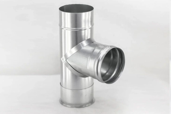 Фото Тройник — 115 — 90 — оцинковка 