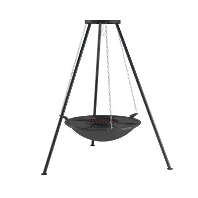 Чугунная Костровая чаша "Фантастик" Ø 700 Антик (чаша + подставка антик + крышка)