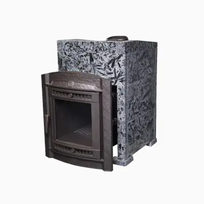 Фото Печь банная "Атмосфера L" в облицовке "Пироксенит ЭЛИТ" в магазине Woodson