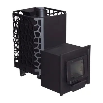 Фото Печь для бани РАДА 8, закрытая каменка, 18 L (СЕТКА), без дверцы в магазине Woodson
