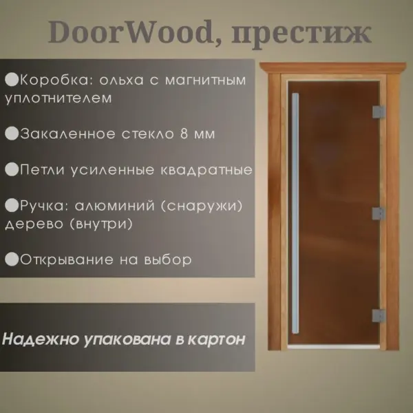 Дверь DoorWood Престиж Бронза матовая 1900*700